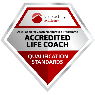 Accredited life coach badge